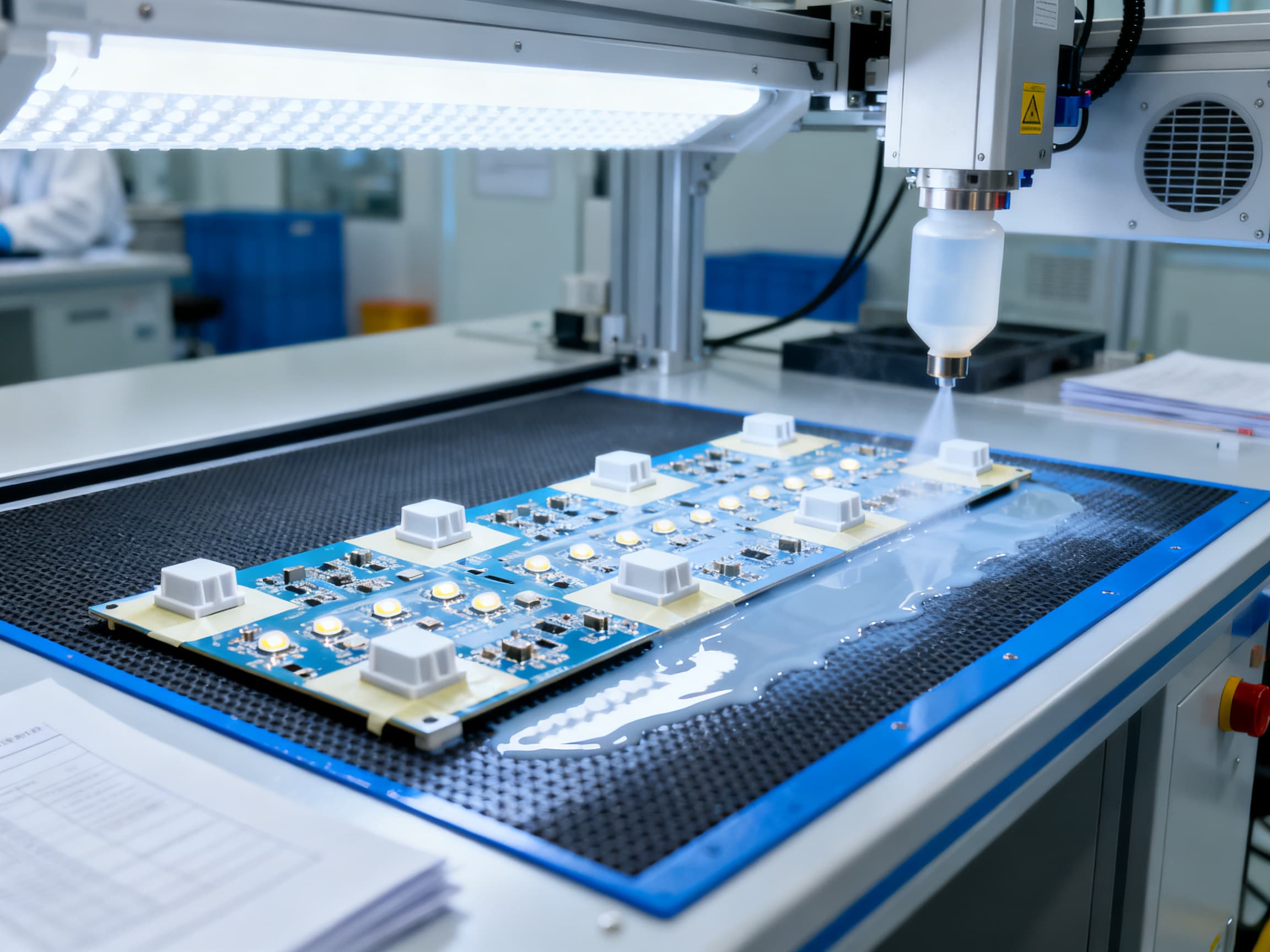 LED Lighting Conformal coating & masking — PCB assembly at NovaPCBA EMS factory