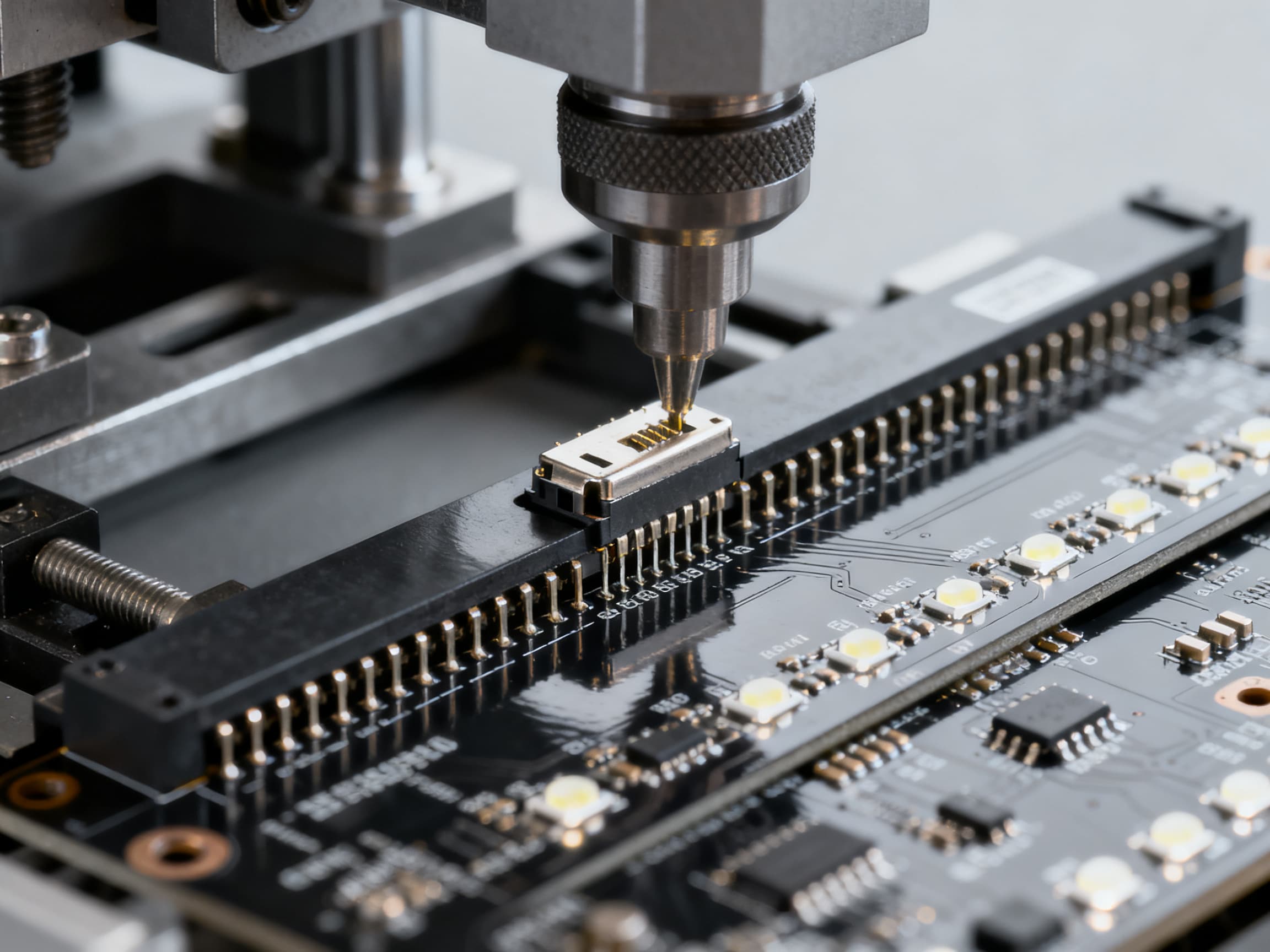 LED Lighting Press-fit connector & backplane assembly — PCB assembly at NovaPCBA EMS factory